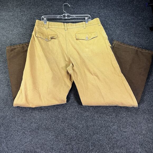 Cabelas VTG Briar Upland Brush Pants Mens 36x30 Brown Canvas Hunting - Picture 5 of 9